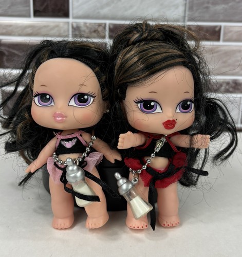 RARE Original Bratz Babyz The Movie Twiins Hair Flair NORA and NITA Dolls