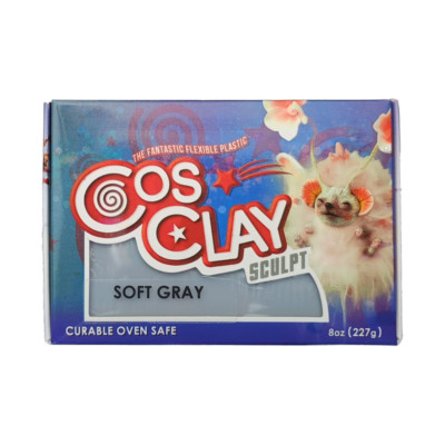 Cosclay  Sculpt 227g-Block grau ofenhärtende Polymer-Modelliermasse