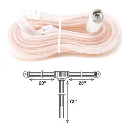 NEW FM Dipole Indoor Antennas Dipole Male ''F'' Connector 75 Ohm  