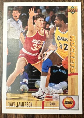 1991 NBA Upper Deck Card #296 DAVE JAMERSON Houston Rockets Near Mint +