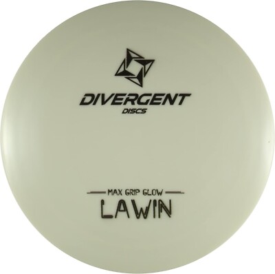 Divergent Discs Lawin - MaxGrip Glow Plstic Disc Golf Distance Driver (Glow)