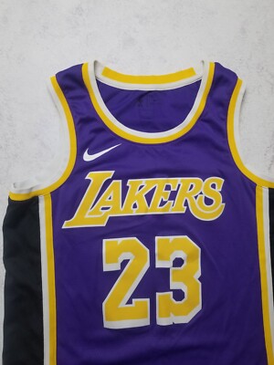 Nike Los Angeles Lakers LeBron James #23 Swingman NBA Jersey Men's