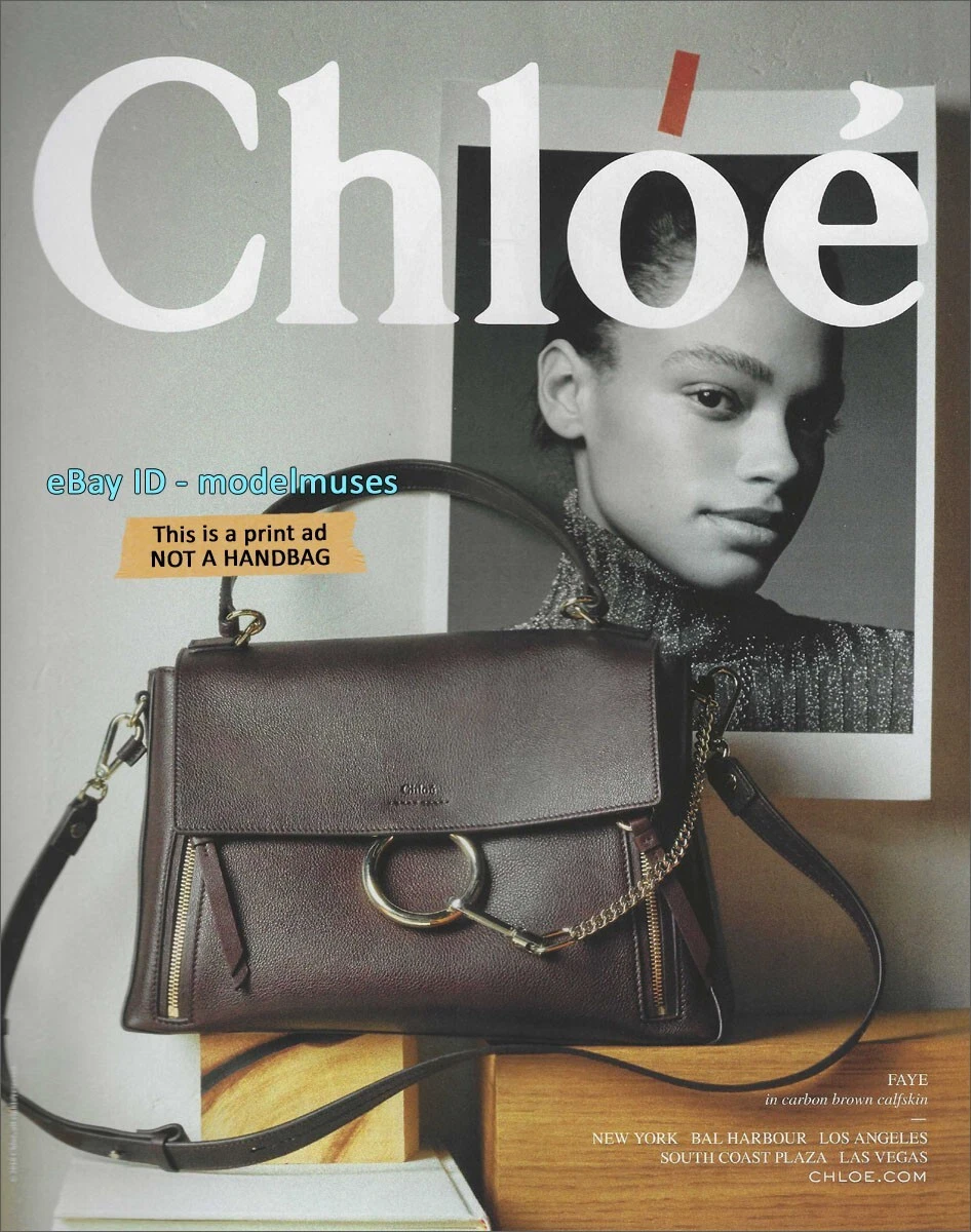 CHLOE 1-Page Magazine PRINT AD Fall 2018 ALEXIS SUNDMAN faye bag