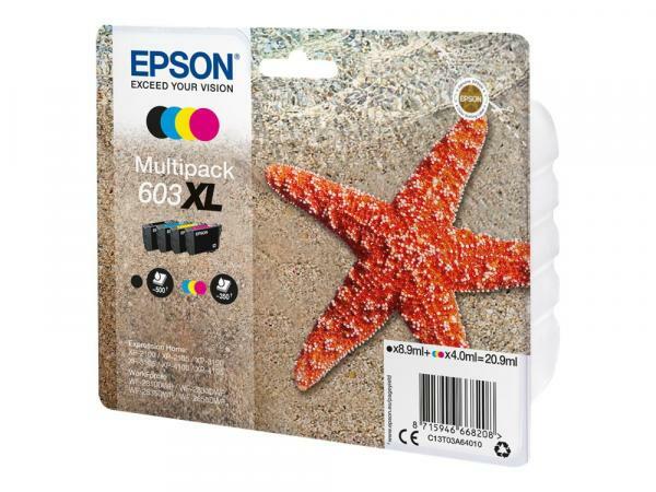 4 Epson Druckerpatronen Tinte 603 Xl T03A6 Bk / C / M / Y Multipack-image
