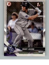 2018 Bowman Draft Grant Lavigne BD-186 Colorado Rockies