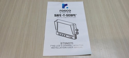 ROSCO VISION STSM270 SAFE-T-SCOPE 7” QUAD SCREEN MONITOR WITH 4 CAMERA INPUT - Picture 10 of 12