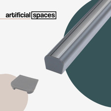 Stone Grey Slatted Fencing Boards | 6ft Co Extrusion Panel 1830mm Tongue Groove