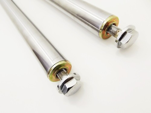 HONDA XR75 K4-K5 JBS 670mm SILVER FRONT FORK LEG SET LH RH SUSPENSION SHOCKS - Picture 4 of 4