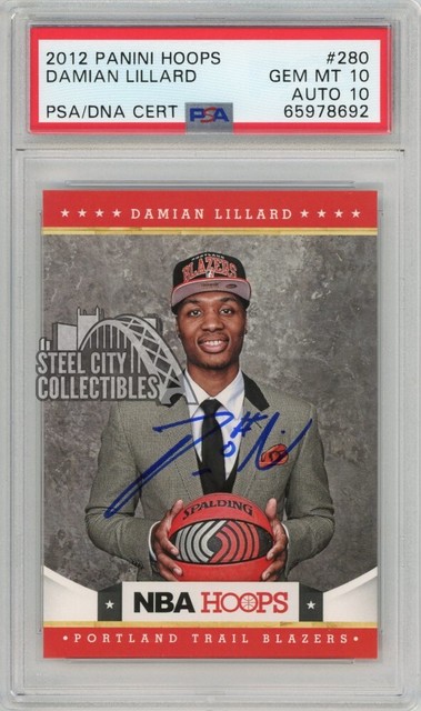 Damian Lillard 2012 Panini Hoops Rookie Autographs