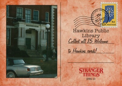 Stranger Things Upside Down, (Orange) Hawkins Parallel Chase Card HWK-10 #69/99