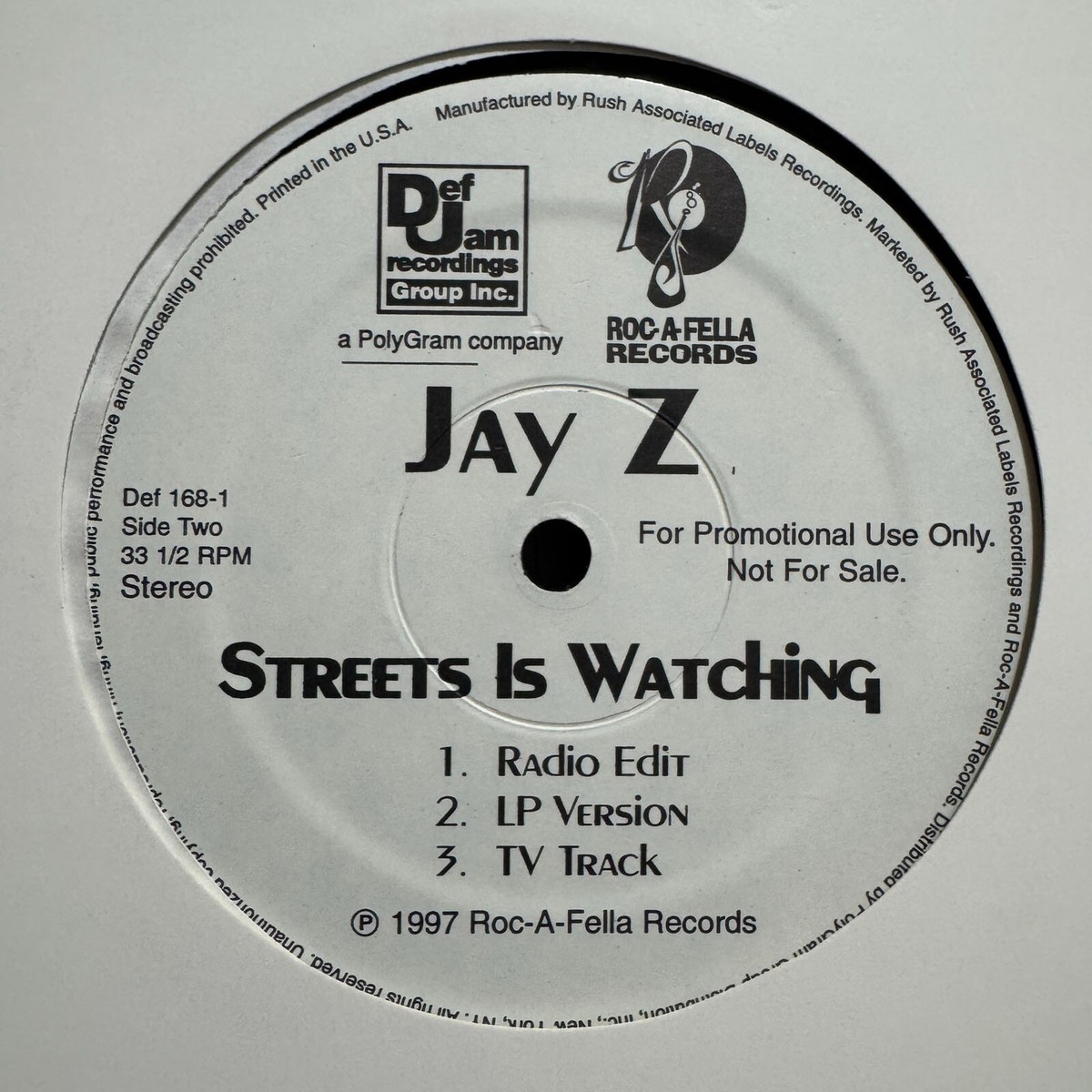 JAY-Z - SUNSHINE / STREETS IS WATCHING (12