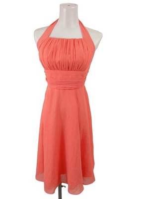 AMELIA Cocktailkleid Damen Kleid Gr. DE 38 hellorange Elegant