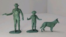 VTG 1955 MARX SCREEN GEMS CHARACTER FIGURES RUSTY RIN TIN TIN LT RIP MASTERS