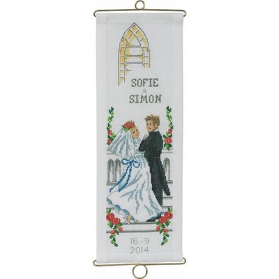 Permin Point de croix set Port/Auto, modèle à compter, 9x9cm, 14-7112