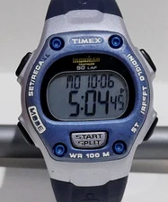 2006 Timex Ironman Triathlon Indiglo 30 Lap 100m Watch Men New Battery