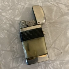 Vintage Pocket Travel Tobacco Cigarette Lighter Metal Vu-lighter Scripto