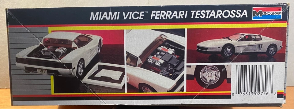 MONOGRAM 1/24 - Ref: 2756 - FERRARI TESTAROSSA "MIAMI VICE" - VINTAGE - Immagine 4 di 4