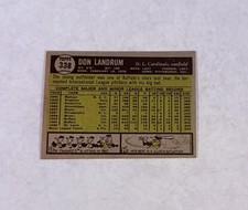 1961 Topps  - Don Landrum Rookie Card # 338 St. Louis Cardinals - EXMT. rookie card picture