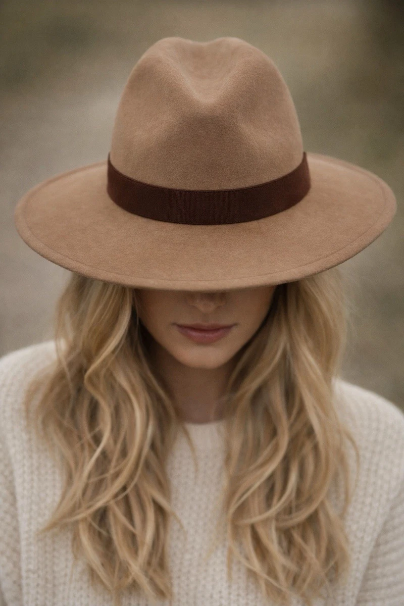 Free People Cassidy Stone Wool Hat Western Festival Boho Chic Cowgirl Womens M il_1080xN.6581804056_d6ks.jpg main image 3