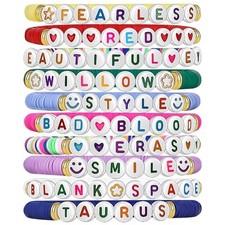 Friendship Bracelets Set, Stackable Charm Customized Bangle, 12 Zodiac Signs 10p