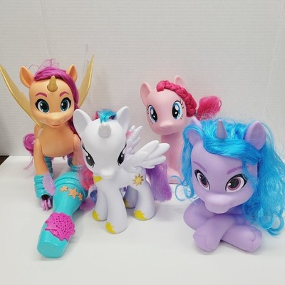 My little pony Lot of 4 Ponies New Generation Sing Skate + Large MLP Figure Toys