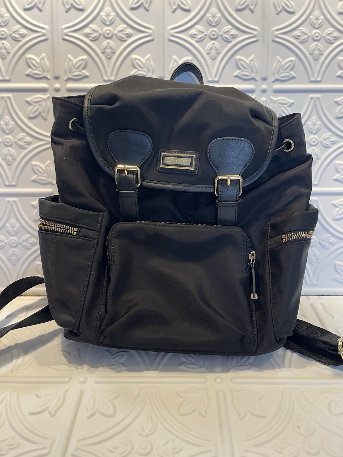 Calvin Klein Backpack  , Black , Drawstring.  Sli… - image 2