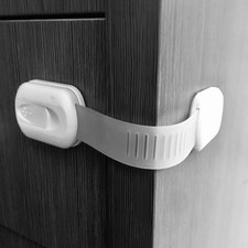 Baby Proofing Cabinet Locks - Childproofing Adjustable Multi Use Straps Latch...