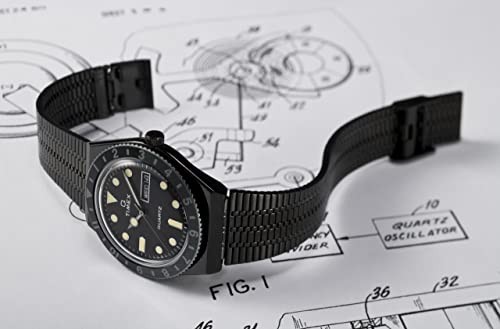 TIMEX Watch Q TIMEX Black Dial Stainless Steel Acrylic Quartz Japan movemen 819 - Picture 3 of 9