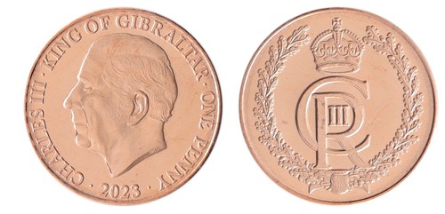 Gibraltar 1 Penny, 2023-2024, N #399294, Mint