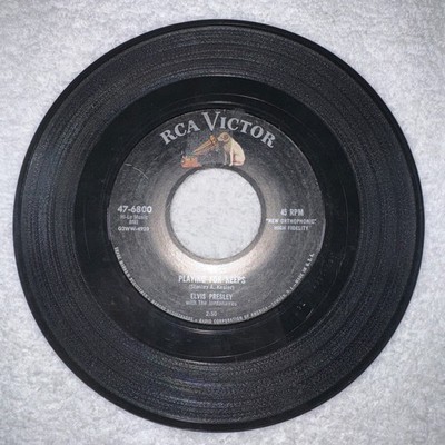 Elvis Presley - 45 RPM - RCA VICTOR - Playing For Keeps/Too Much