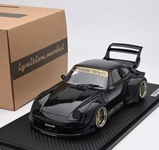  SUPER RARE IG3625 Ignition Model 1/18 RWB Porsche 911 993 "Dark Star" Black