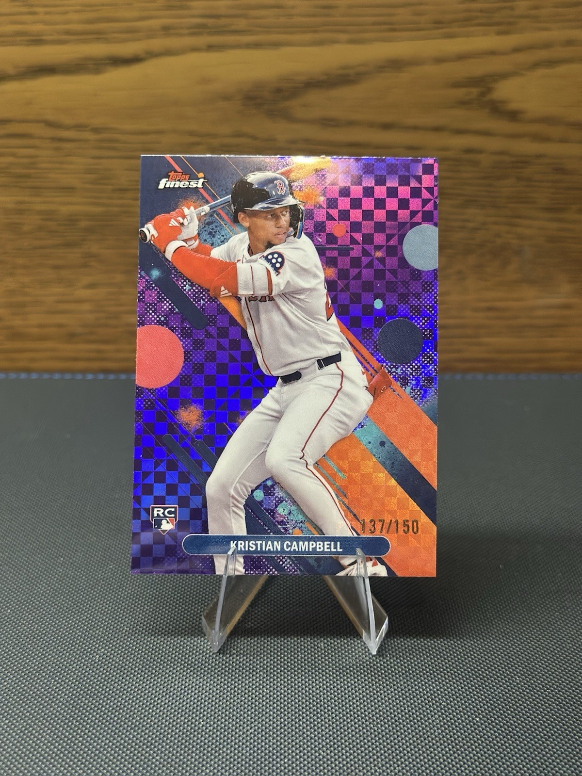 2025 Topps Finest - Common Kristian Campbell #98 Purple Checkerboard /150 (RC)