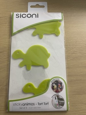 Siconi Sticky Silicone Animals - Dinosaurs Set of 3 Organizers Washable