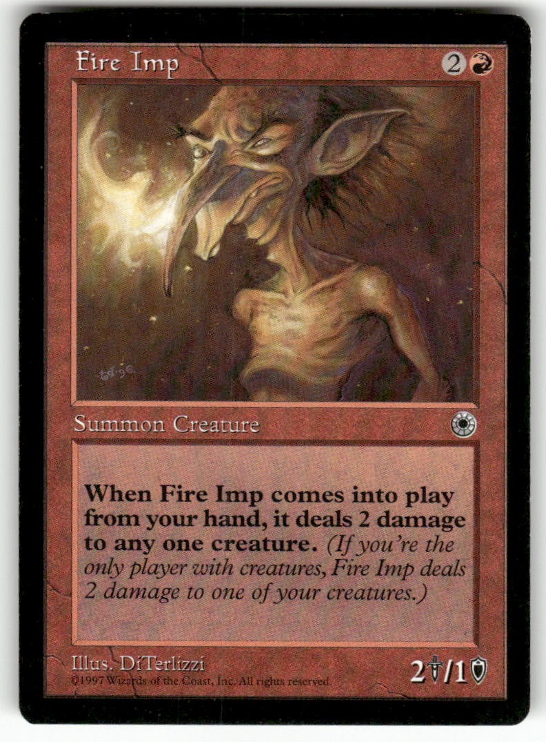 Fire Imp Uncommon Portal Magic: The Gathering Near Mint