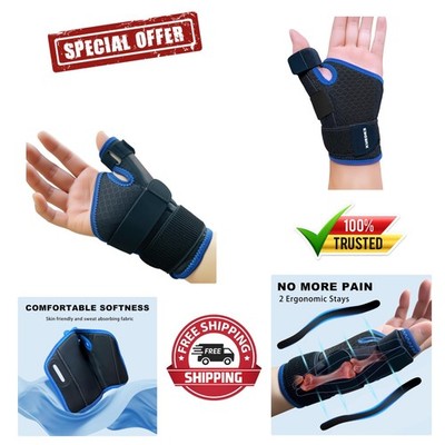 Sports Medicine Adjust-To-Fit Thumb Stabilizer, Spica Splint, Thumb Pain Relief
