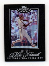 MIKE SCHMIDT 2006 TOPPS STERLING #153 RARE BASE CARD SP #096/250 BF9310