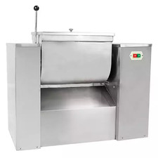 Batidora horizontal de paletas líquidas en polvo 300 L en U inclinación-descarga de alimentos