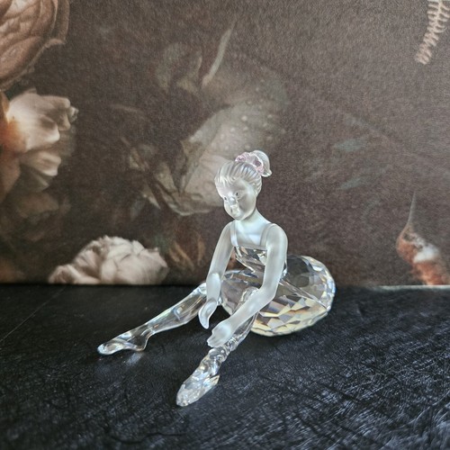 SWAROVSKI Crystal Young Ballerina Dancer Figurine W Pink Bow - #254960 - Picture 2 of 10