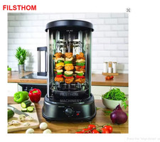 Gril électrique rotatif sans fumée, rôtissoire jetable, kebab, four à viande sha