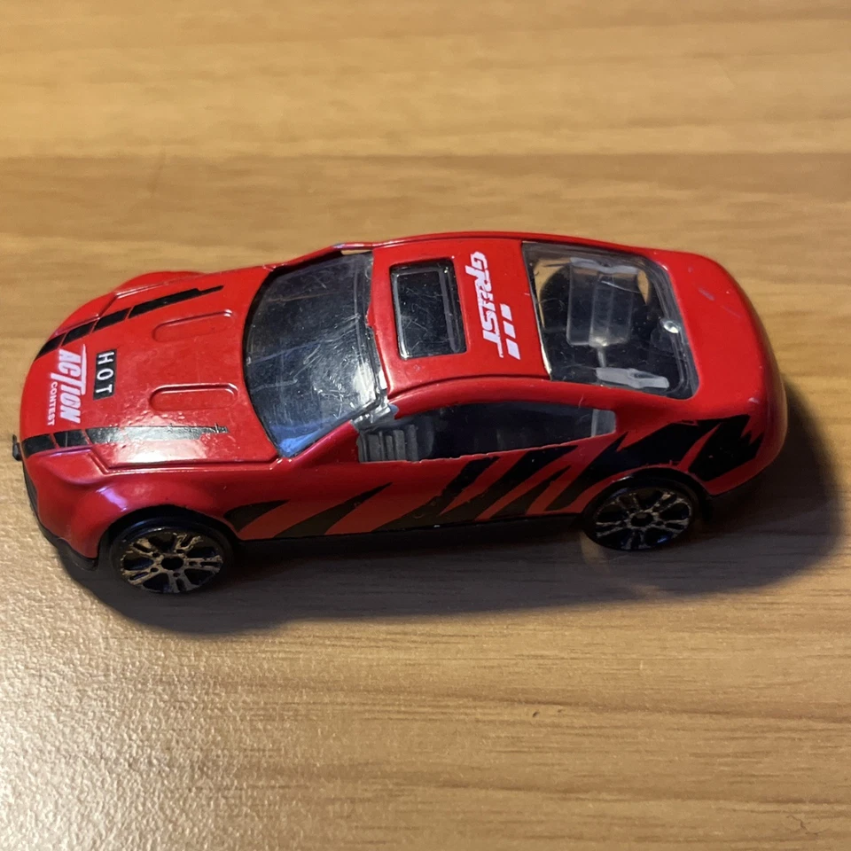 MACCHININA AUTO MODELLINO VINTAGE COLLEZIONE GRUST HOT ACTION ROSSA - 6,7 X2,5CM - Immagine 2 di 4