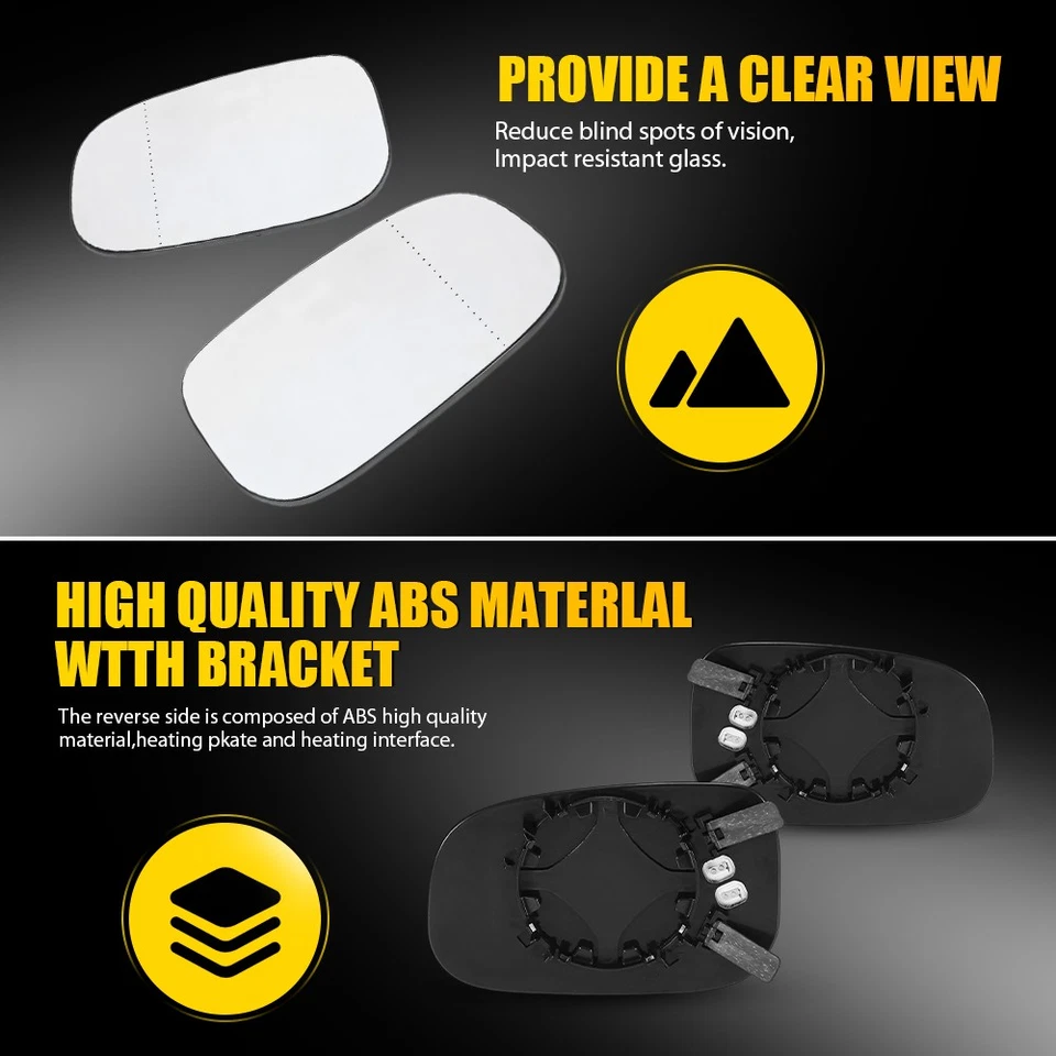 Espejo retrovisor térmico delantero derecho y derecho de repuesto para Volvo C30 C70 S40 S60 V50 V70 EQ Foto 4 de 4