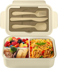 Porta Pranzo, 1400Ml Lunch Box Con Posate, Schiscetta Pranzo Bambino Adulto Bent