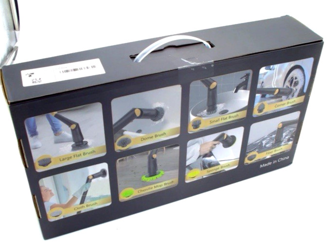 New Huing Electric Spin Scrubber 8 in 1 Cleaning Bathroom Cordless Power Scrub