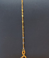 10k 9" 1mm 0.48g Mirror Link Anklet/Bracelet #35