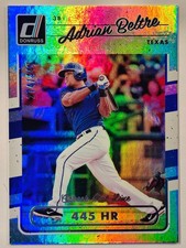 2017 Donruss Career Stat Line Rainbow Foil #158 Adrian Beltre Rangers /445 Holo