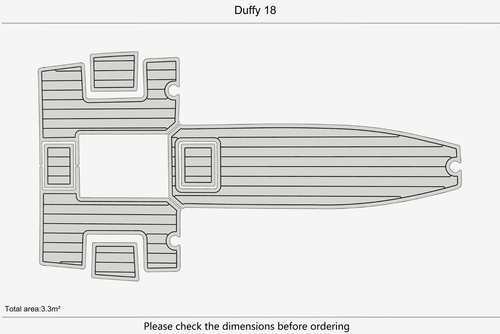 Anti-slip Custom EVA marine deck floor for Duffy 18 - Bild 3 von 9
