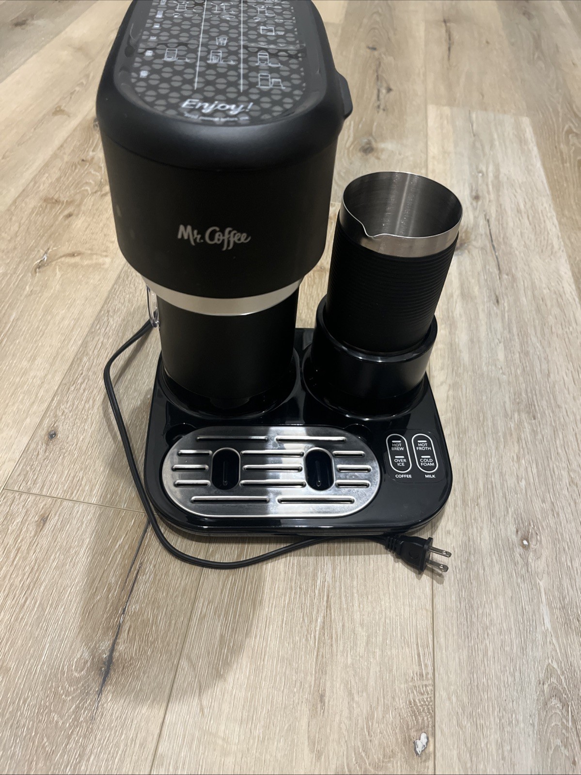 Black W/ Milk Frother-no Frother Lid