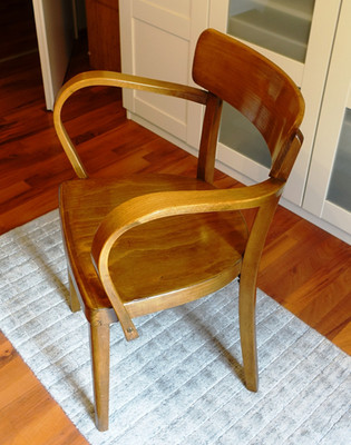 D.R.G.M bauhaus sessel buche bugholz stuhl thonet  ära 30er jahre armlehnstuhl !