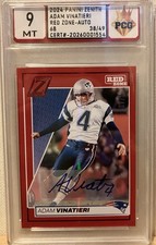 🔥 2024 Panini Zenith Adam Vinatieri #68 Red Red Zone Auto /49 PCG Patriots NFL