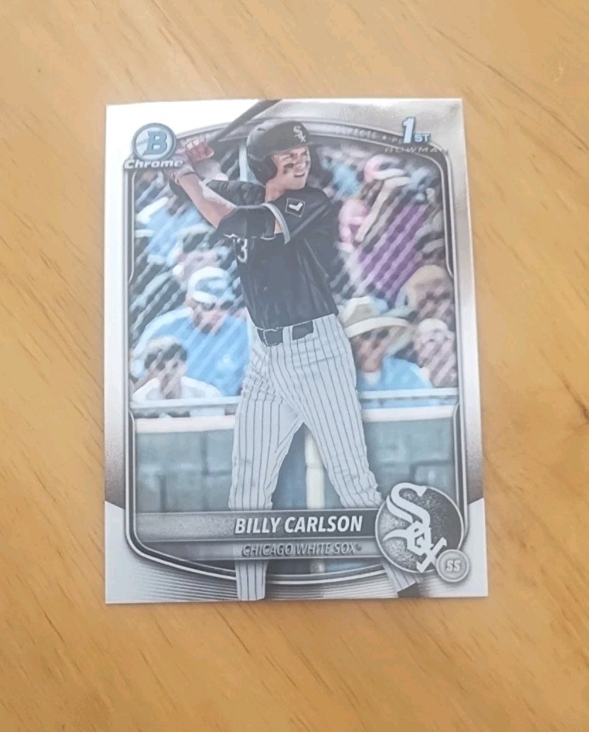 Billy Carlson 2025 Bowman Draft Chrome #BDC-10 Chicago White Sox